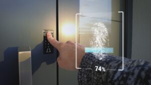 concept photo of biometric lock